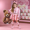 AW25 ADee MABEL Pink Cupcake Bear Print Logo Skirt Set