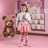 AW25 ADee MABEL White Cupcake Bear Print Logo Skirt Set
