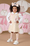 ADee SKYLER Beige Teddy Sleeve Dress