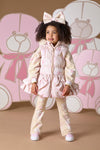 ADee STORMI Beige Faux Fur Teddy Print Gilet