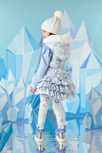 ADee PENNY Snow White Diamond Print Gilet