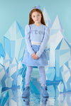 ADee PRINNY Iced Blue Faux Fur Skirt Set