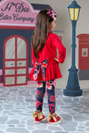 ADee REESE Red Stamp Legging Set