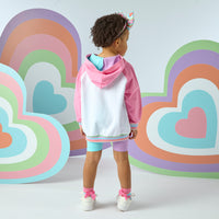SS25 ADee ELOISE Multicoloured Hoody Cycling Shorts Set
