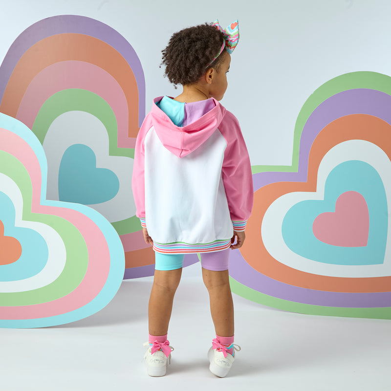 SS25 ADee ELOISE Multicoloured Hoody Cycling Shorts Set