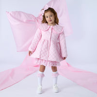 PREORDER SS26 ADee RILEY Pink Quilted Collar Jacket