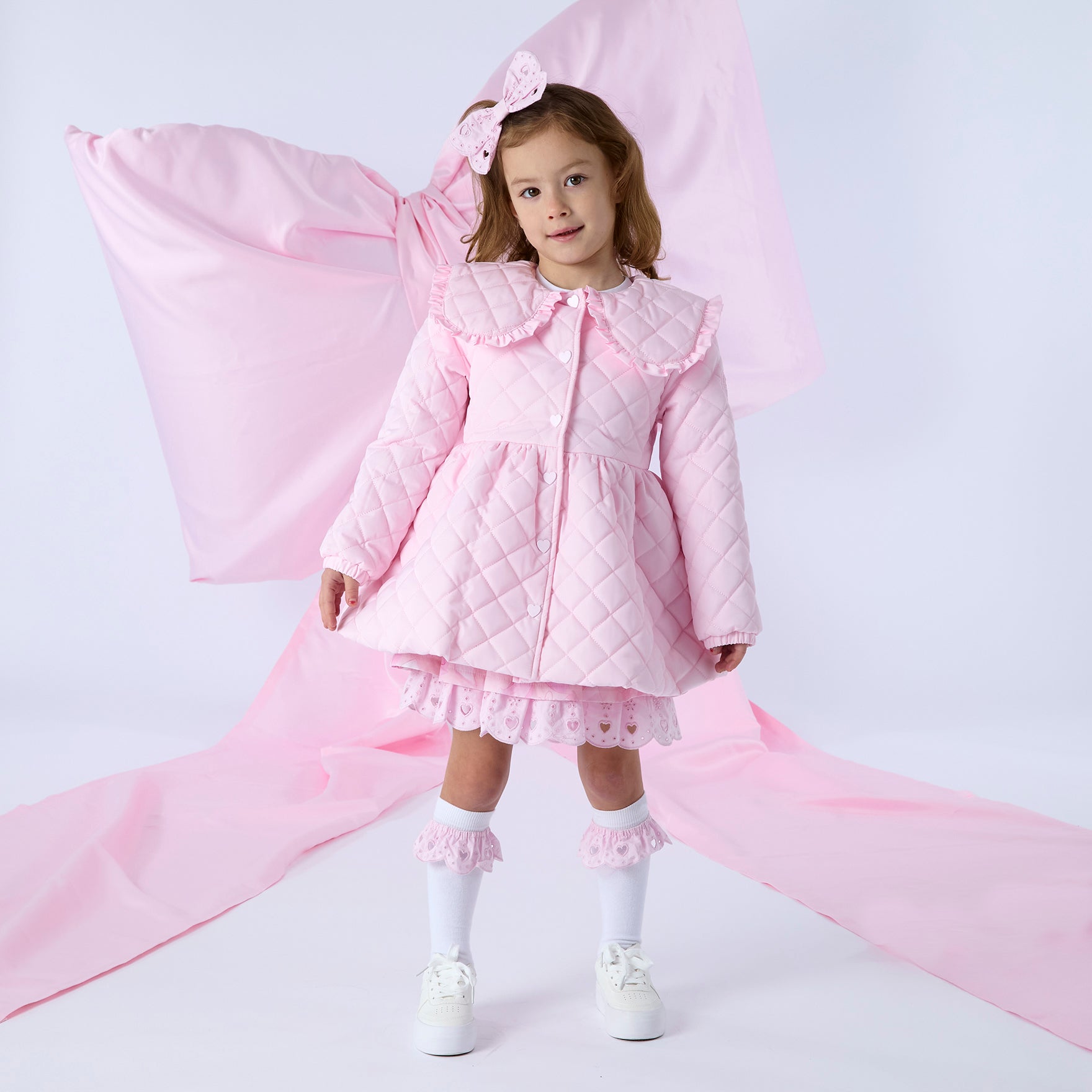 PREORDER SS26 ADee RILEY Pink Quilted Collar Jacket