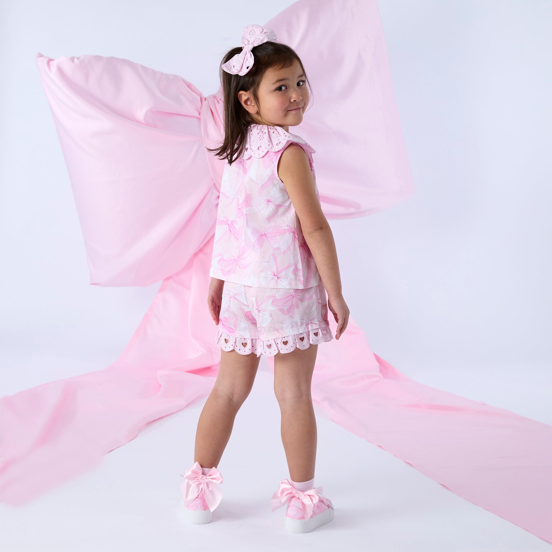 PREORDER SS26 ADee RUBY Pink Bow Shorts Set