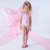 PREORDER SS26 ADee RAYA Pink Bow Print Swimsuit