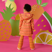 PREORDER SS26 ADee TANYA Multicoloured Zig Zag Print Raincoat