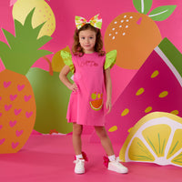 PREORDER SS26 ADee TEGAN Pink & Green Fruit Handbag Dress