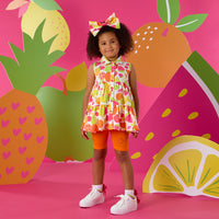 PREORDER SS26 ADee TESSY Multicoloured Fruit Print Cycling Shorts Set