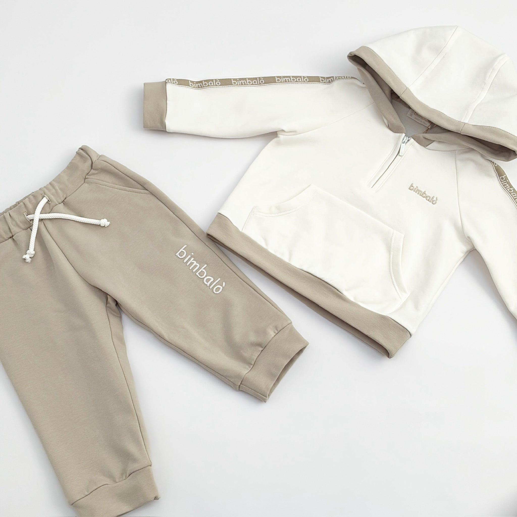 AW25 Bimbalo Cream & Beige Logo Tracksuit