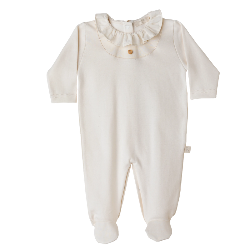 SS24 Baby Gi Beige Cotton Bambi Babygrow