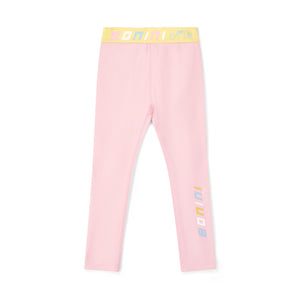 SS25 Bonini INSPIRE Pink Multicoloured Logo Leggings
