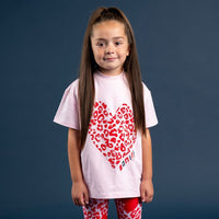 Bonini DYNAMIC Pink Heart Oversized Tee