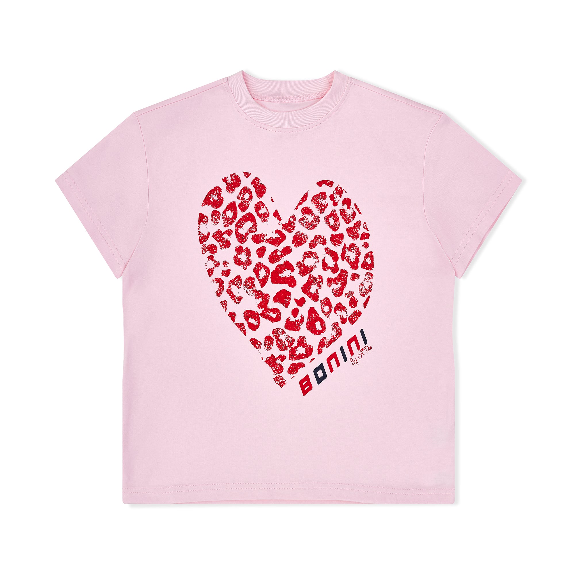 Bonini DYNAMIC Pink Heart Oversized Tee