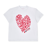 Bonini DYNAMIC White Heart Oversized Tee