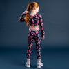 AW24 Bonini INSPIRE Navy Blue Letter Print Sport Leggings