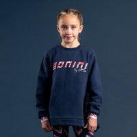 Bonini STRIVE Navy Blue Tape Frill Sweatshirt