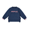 Bonini STRIVE Navy Blue Tape Frill Sweatshirt