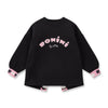AW25 Bonini GROOVE Black & Pink Tape Logo Sweatshirt