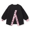 AW25 Bonini GROOVE Black & Pink Tape Logo Sweatshirt