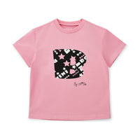AW25 Bonini DYNAMIC Pink Oversized Logo T-Shirt