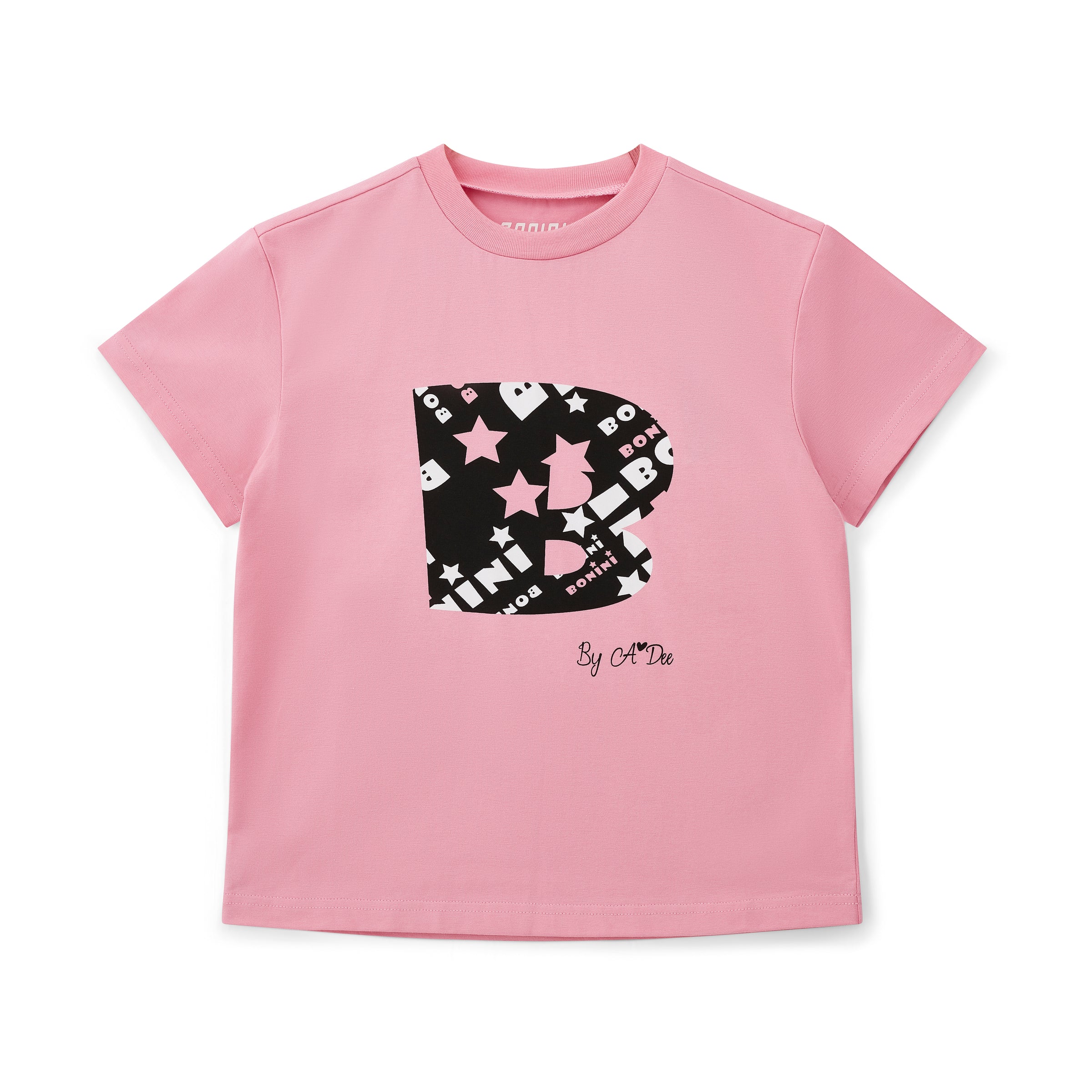 AW25 Bonini DYNAMIC Pink Oversized Logo T-Shirt