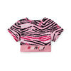 AW25 Bonini ENERGY Pink Printed Crop Sport Top