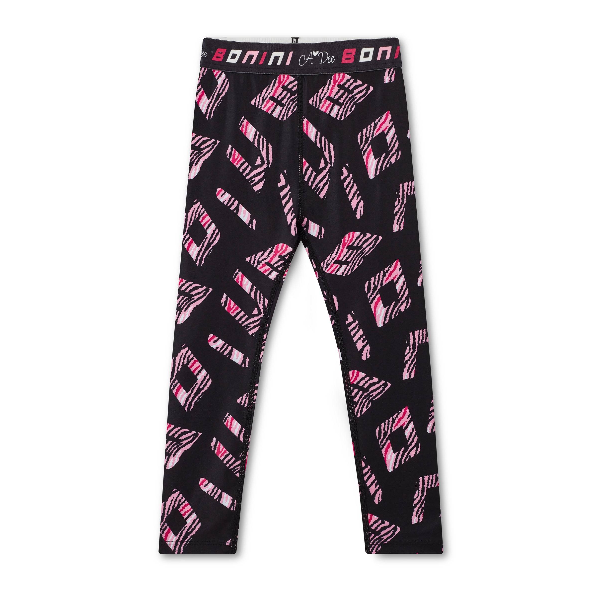 AW25 Bonini INSPIRE Black Tape Logo Leggings