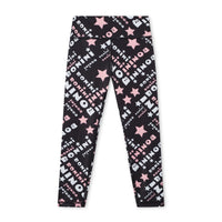 AW25 Bonini SPRINT Black Printed Sport Leggings