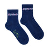 AW25 Bonini TWIRL Navy Blue & Purple Logo Sport Socks