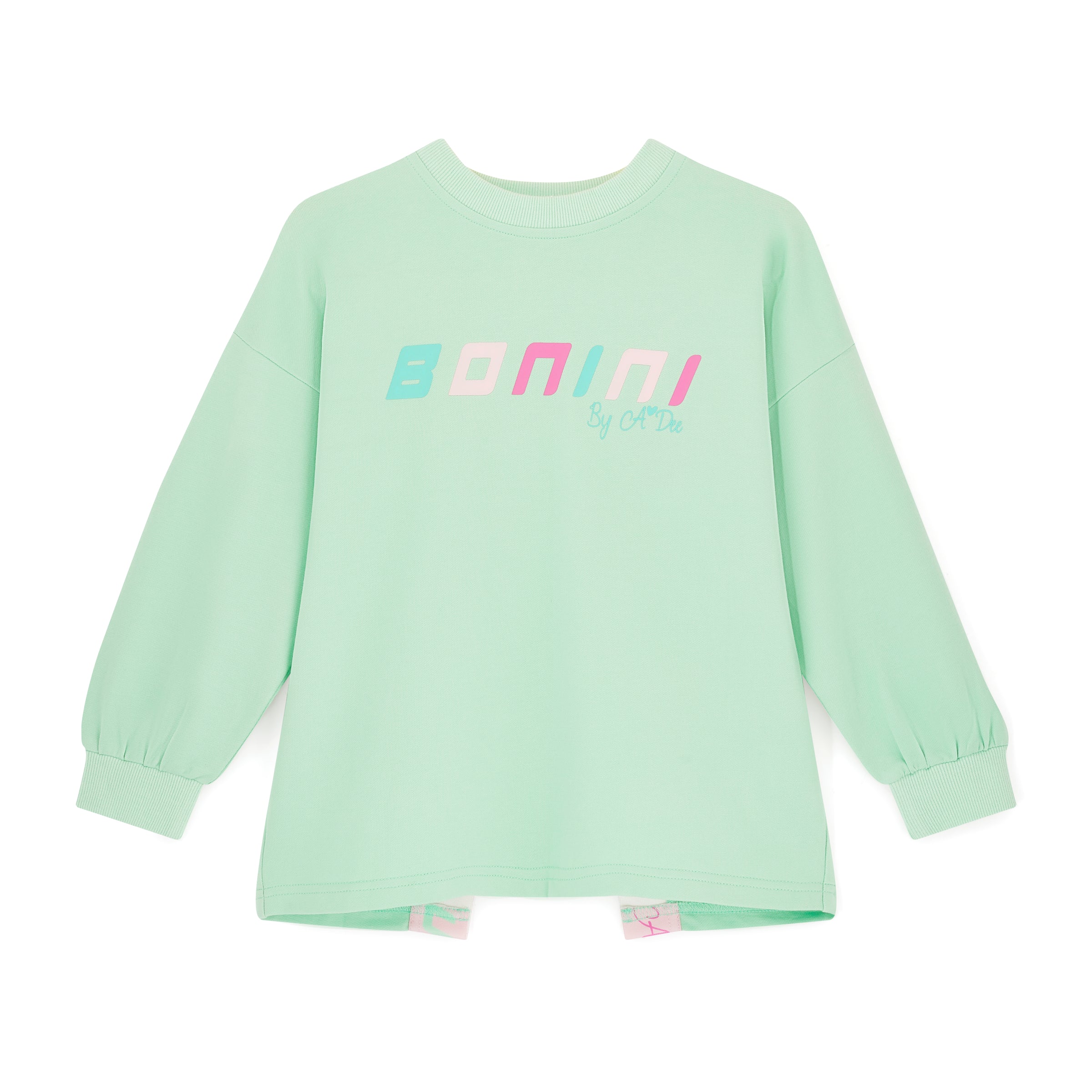 SS26 Bonini GROOVE Green Logo Tape Sweatshirt