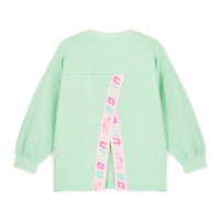 SS26 Bonini GROOVE Green Logo Tape Sweatshirt