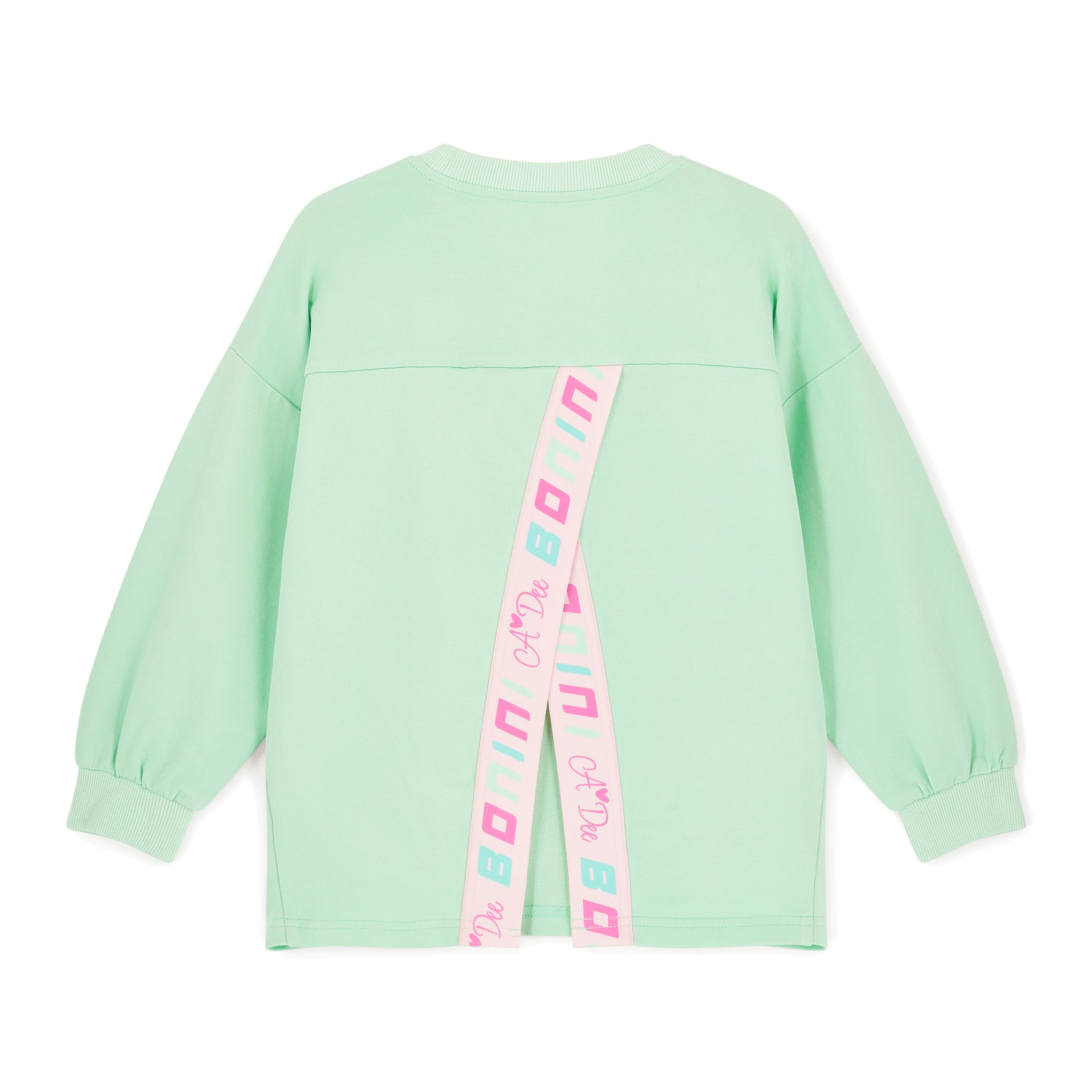 SS26 Bonini GROOVE Green Logo Tape Sweatshirt