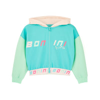 PREORDER SS26 Bonini VIBE Blue Colour Block Logo Hoody Zipper Jacket