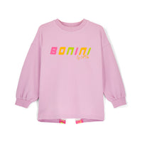 SS26 Bonini GROOVE Purple Logo Tape Sweatshirt