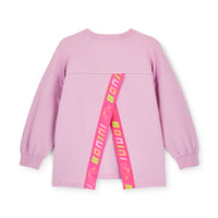 SS26 Bonini GROOVE Purple Logo Tape Sweatshirt