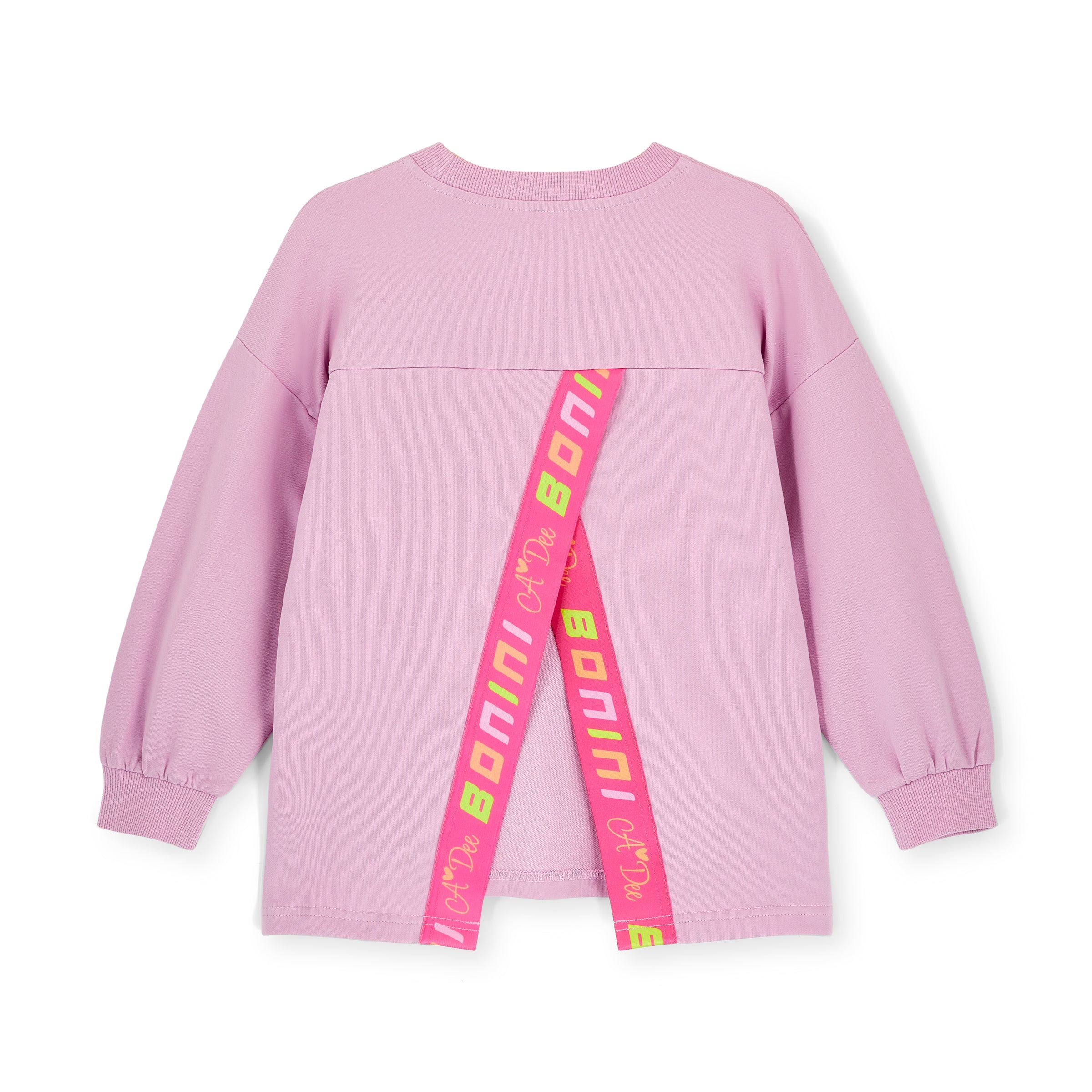 SS26 Bonini GROOVE Purple Logo Tape Sweatshirt