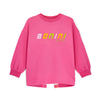 SS26 Bonini GROOVE Pink Logo Tape Sweatshirt
