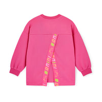 SS26 Bonini GROOVE Pink Logo Tape Sweatshirt