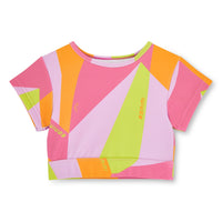 SS26 Bonini DREAM Multicoloured Logo Crop Top