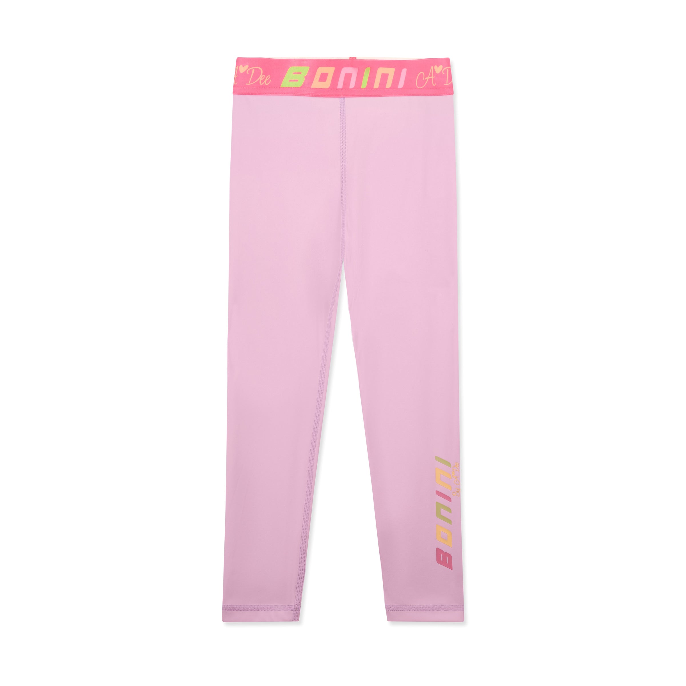 SS26 Bonini INSPIRE Purple Tape Logo Leggings