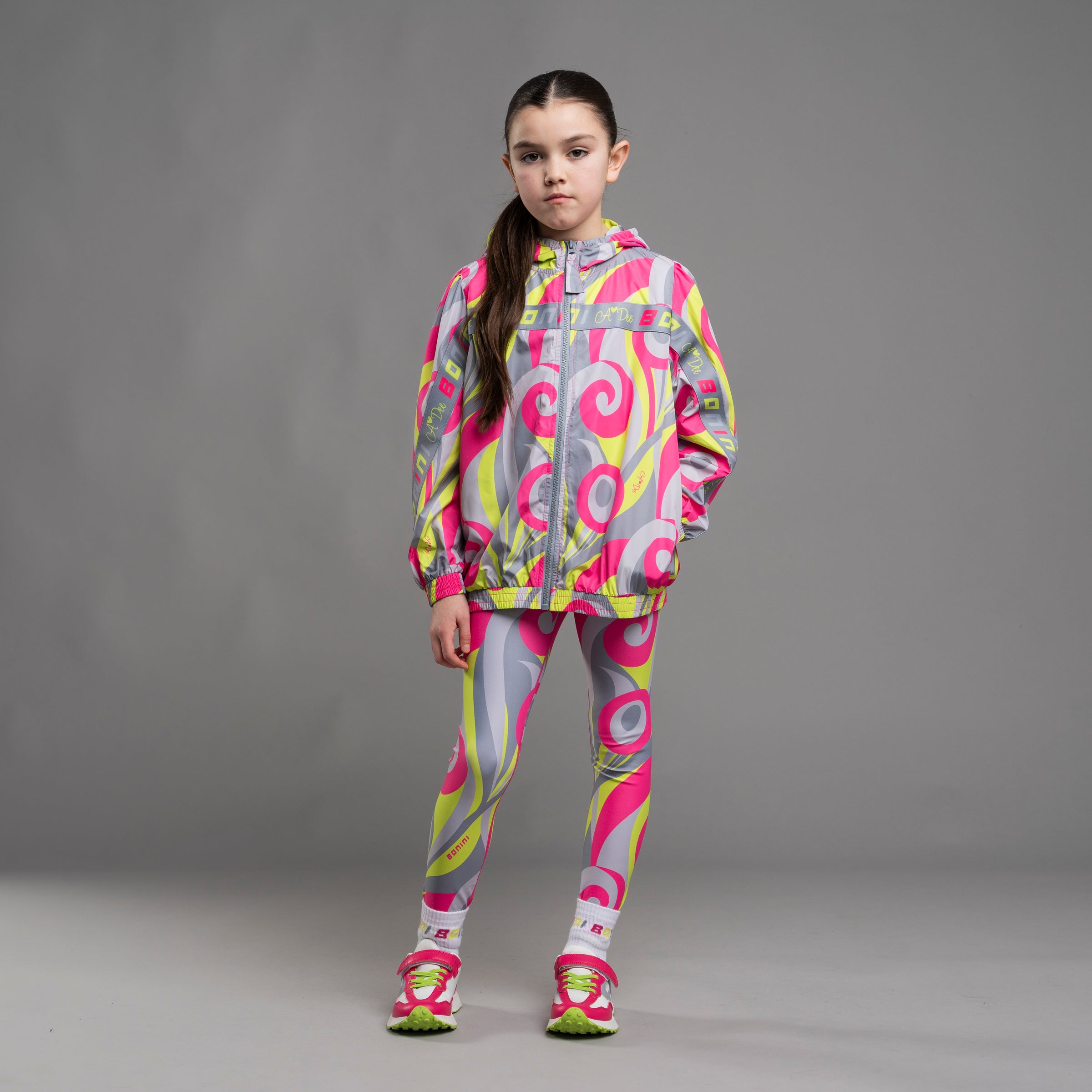 Bonini FUTURE Multicoloured Swirl Windbreaker Jacket