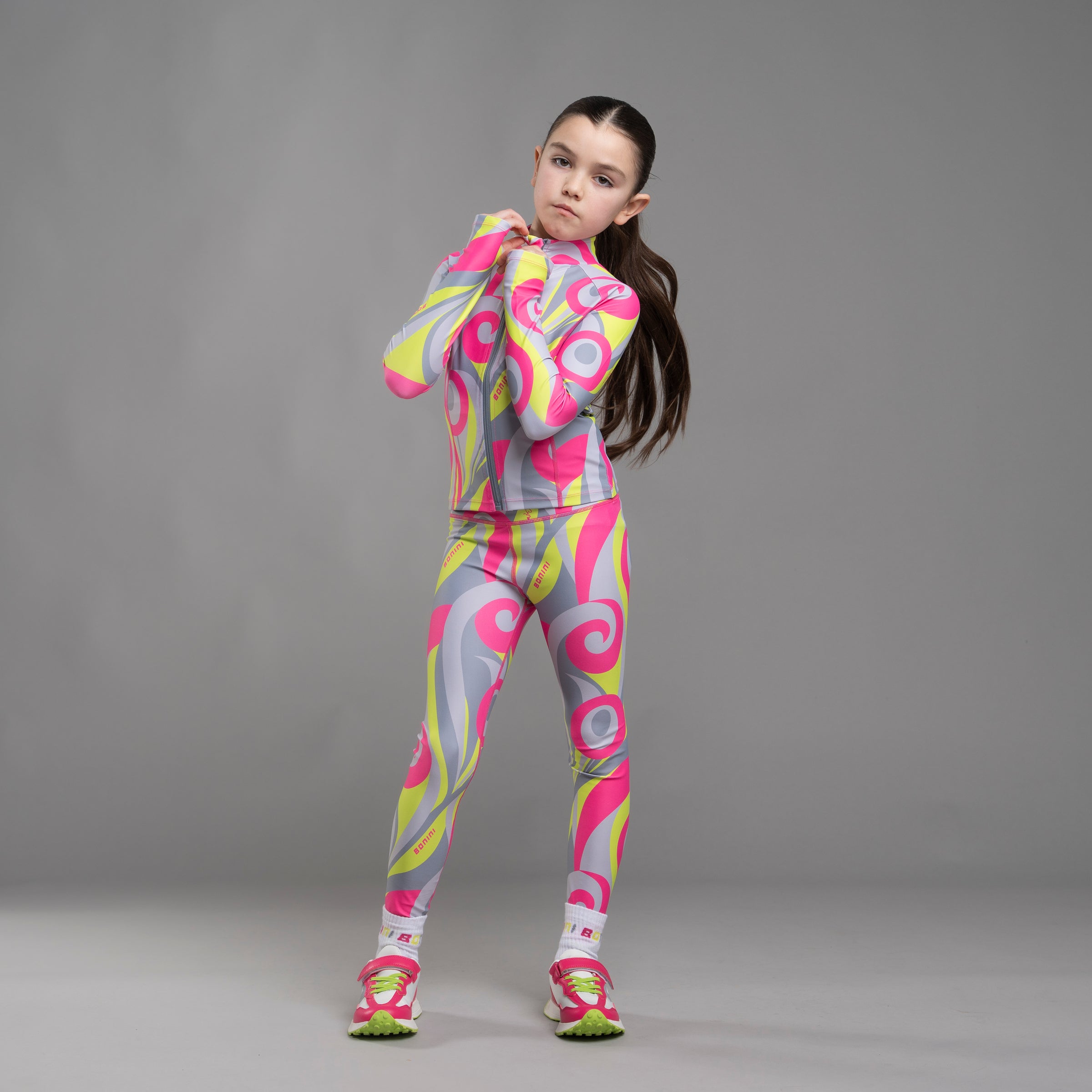 Bonini REVIVE Multicoloured Swirl Zipper Jacket