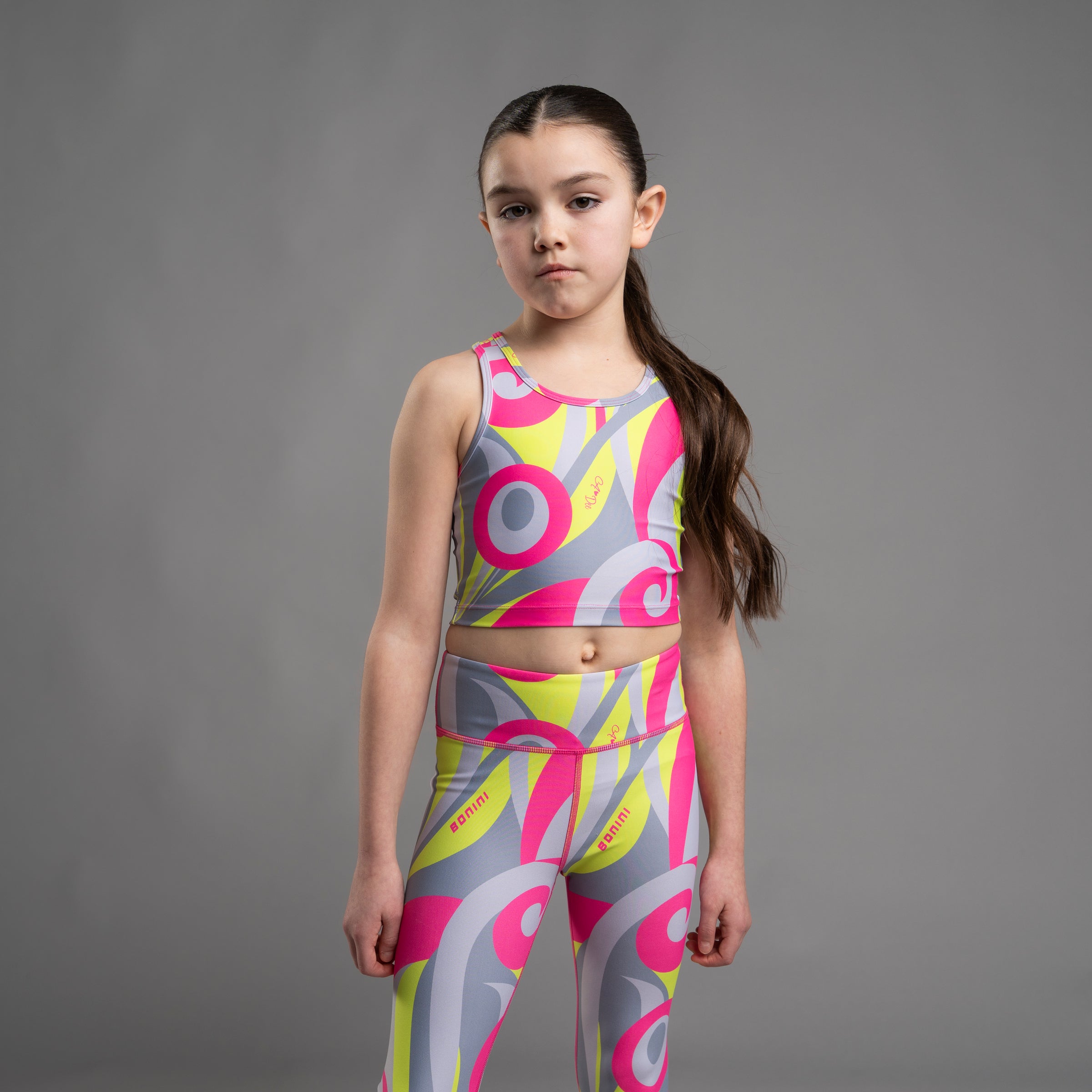 Bonini IGNITE Multicoloured Swirl Racer Back Top