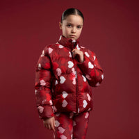 Bonini Girls DAZZLE Red Heart Print Coat