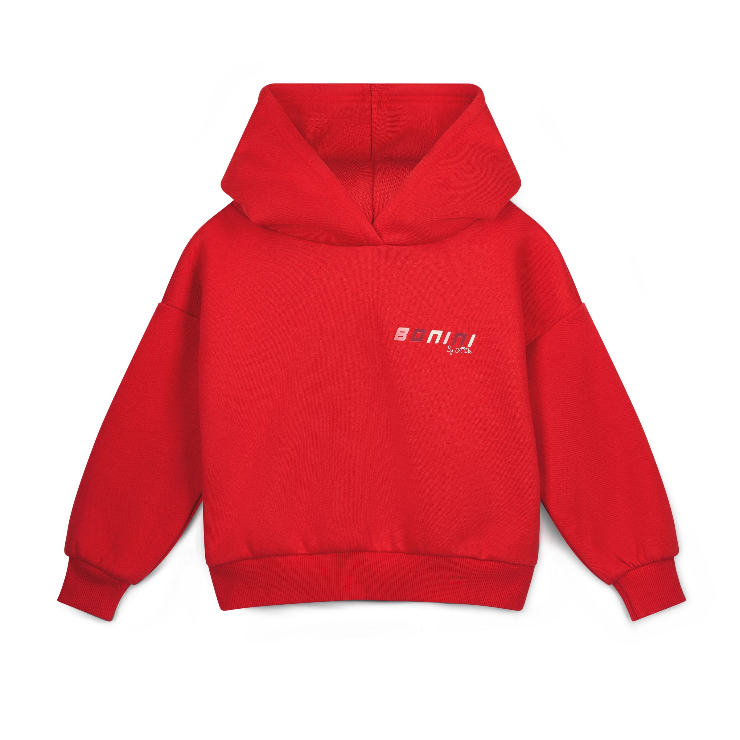 Bonini Girls SPARKLE Red Oversized Hoody