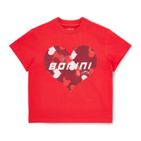 Bonini Girls DYNAMIC Red Oversized T-Shirt